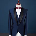 Dress Men Wedding Gentle Style Red Boys Formal Suits Party Dress 3 Piece Designs Men Wedding Suit