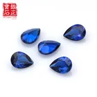 Gem Pear Synthetic Loose Gem 113# Shape Pear Color Blue Spinel Gemstone For Jewelry