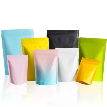 Free Sample Custom Airtight Aluminum Foil Laminated Plastic Packaging Smell Proof Bags Small Zipper Tea Package Bag