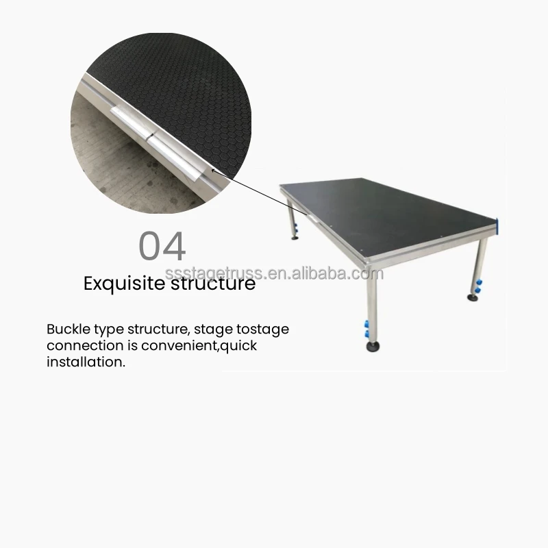product aluminium  plywood portable movable party stage-11