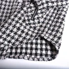 Women Jacket Autumn Outdoor Girls Plaid Blazer Women Suit Wool Tweed Jacket