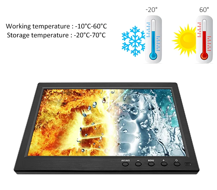 10.1 Inch Industrial Screen Open Frame Plastic Case Wall Mount IPS1280*800 Display Industrial Grade Lcd Monitor