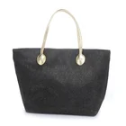 Enjoy Bag Wholesale Sequined Material Alphabet Design To Enjoy Summer Linen Tote Bag Beach Bag