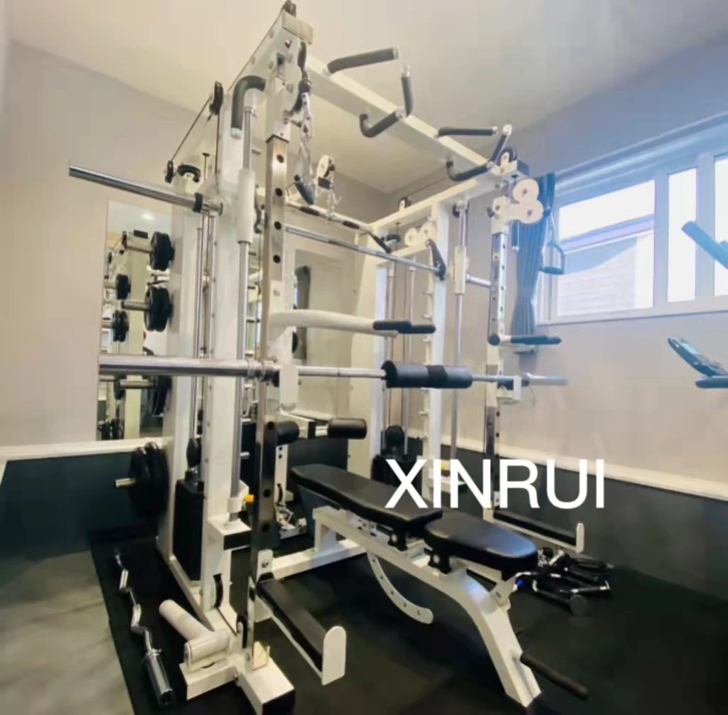 Unisex Multi 3D Smith Machine SM004 All-in-One Gym Equipment Cable Shoulder Leg Squat Crossover Exercise Home Gym Use Steel