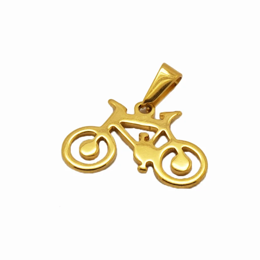 gold bike charm