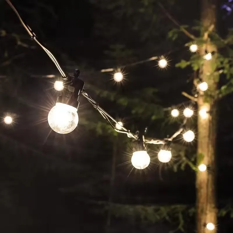 A60 patio lights led outdoor string garden christmas lights led string waterproof hanging fairy string lights