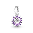 Flower Charms Jewelry Flower Best Selling Enamel Gold Plated 925 Silver Flower Daisy Pendant Charms Jewelry Making