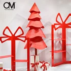 Red Tree O M Display Design Red Christmas Tree Large Christmas Shop Window Decorations