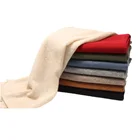 Winter Scarves Winter Winter Scarf 2020 Women Winter Cashmere Pure Solid Color Knitted Scarves