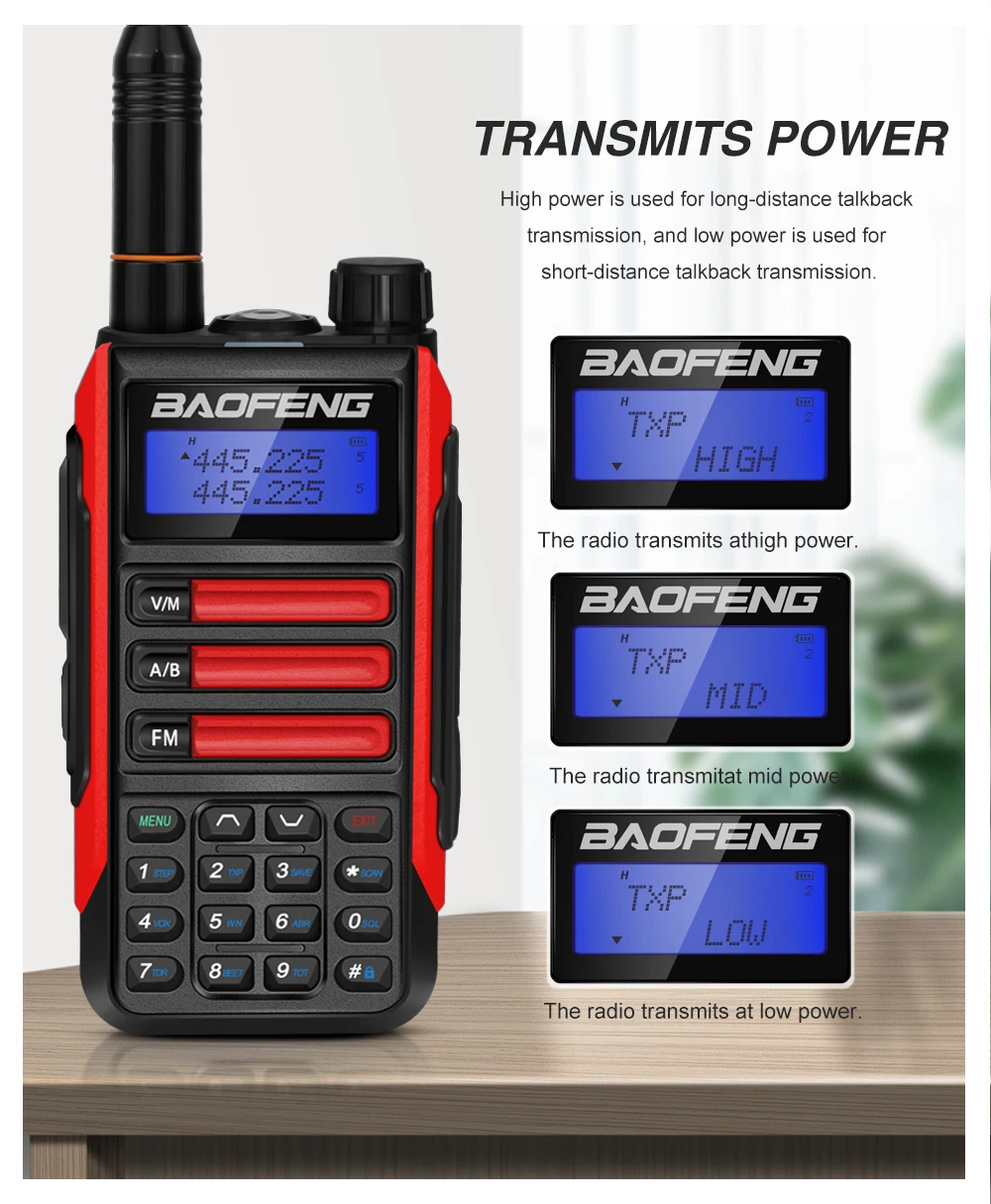 10W Powerful Waterproof VHF UHF Dual Band Two Way Radio UV5R UV10R Enhanced UV16 Baofeng Professional Walkie Talkie UV 16 PRO