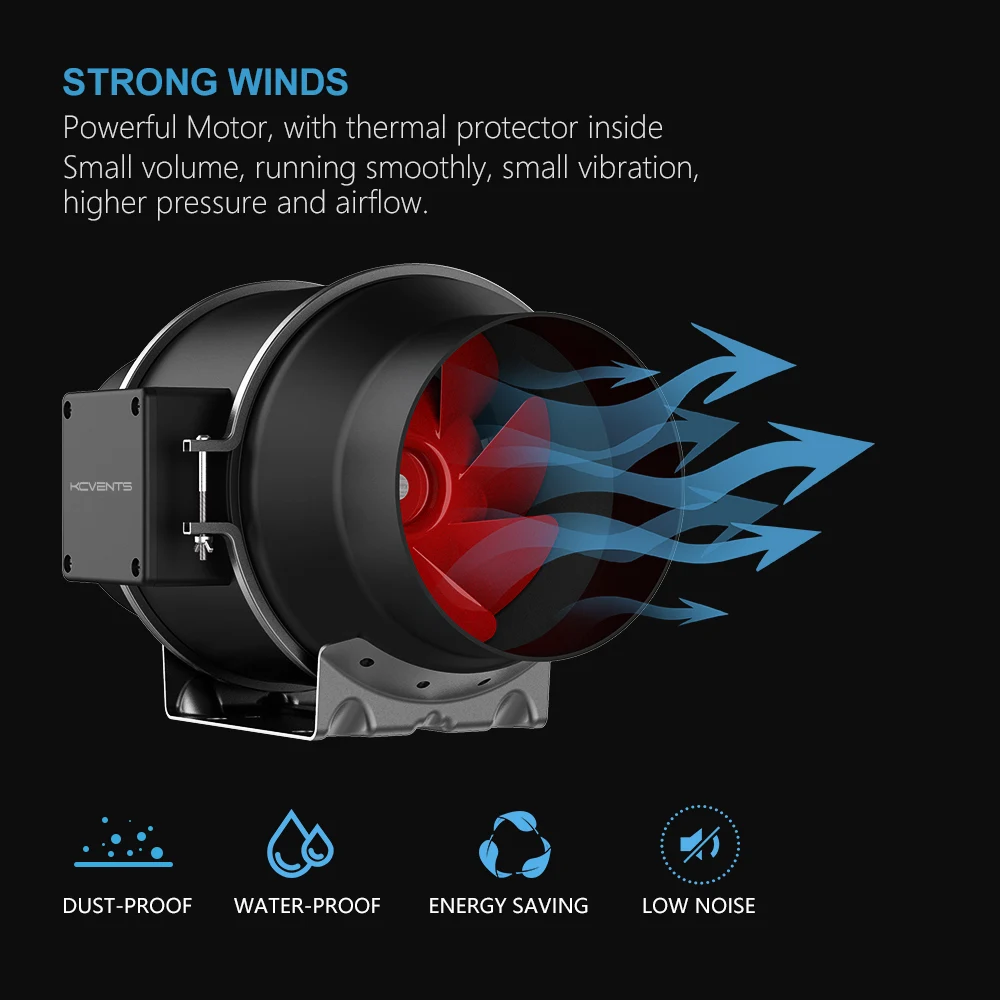 Inline Fan, CFM, 150mm, 220V - detail 10
