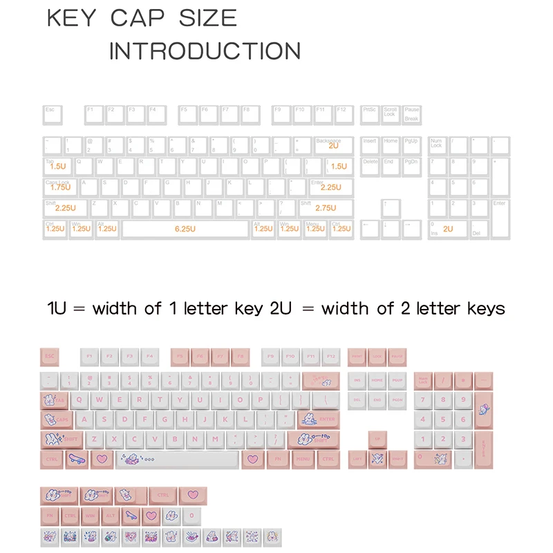 Multi-color Keycaps Mechanical Keyboard Cherry Mx Switch Laptop Keycaps