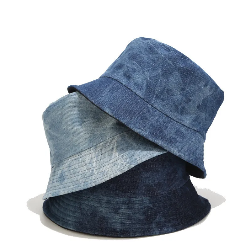 fuzzy blue bucket hat