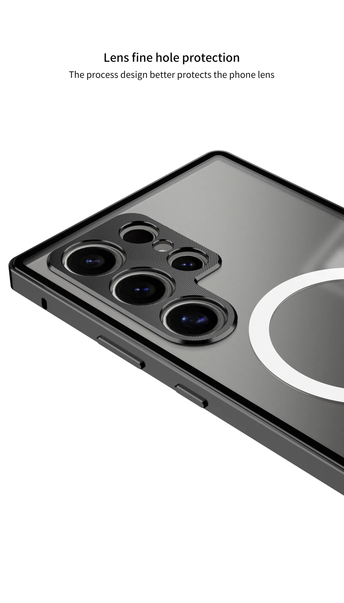 product phone case for samsung s25 ultra s24plus s23 ultra snap on metal single sided magnetic protective lens laudtec-11