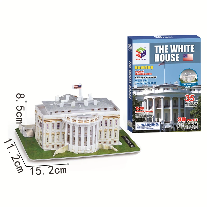 Educational Toys Us. White House 3d Puzzles For Kids Building 