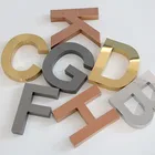 Gold Mirror Gold Letter Custom Small Metal Letters For Wall Seamless 3D Signmetal Letters