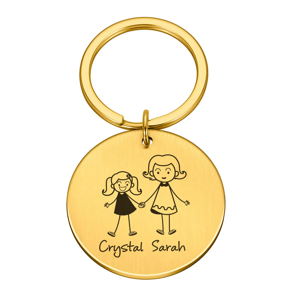 Family Gifts Love Keychain Customized 