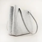 Bag Women Upin Felt Shopping Hand Recycled Tote Bag Leisure Felt Bag For Women With Pockets