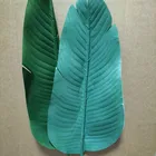 Banana Artificial Plant Factory Wholesale Top Wedding Decoration Plant Pu Green Big Artificial Banana Leaf