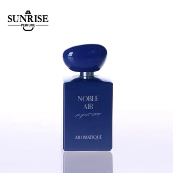 Fancy custom brand design luxury perfume bottles blue 100ml