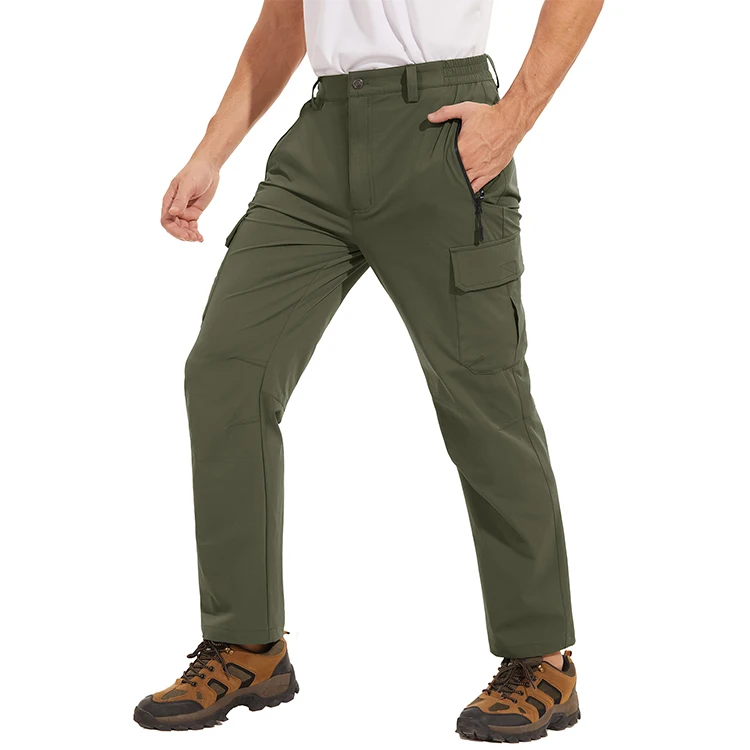 Clothing Manufacturer 90polyester10spandex Mens Quick Dry Pants Trousers, Fishing Hiking Climbing Track Pants With Zipper Pocket