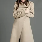 Professional Ladies Factory Long Coat With Low Price