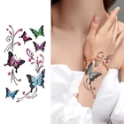 Butterfly Tattoo High Quality Butterfly Body Temporary Small Tattoo Stickers Set