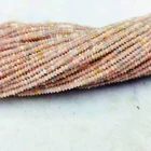 Beads Wholesale Natural Smooth Charm Gemstone Disk Shape Morganite 2mm Loose Stone Beads For Jewelry Making
