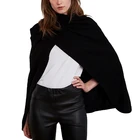 Cape Women 70%Wool 30%Cashmere Knitted Cape For Women