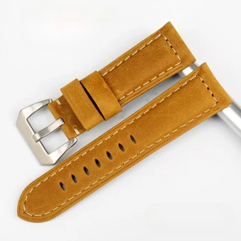 Luxury Genuine Leather Strap Men Watchstraps I Watch Leather Bands Fashion Guangdong Fit for Pa-nerai PAM111 441 359 Watchbands