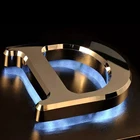 Shop Hotsale Shop Sign Acrylic/stainless Steel 3D Letters Electronic Led Outdoor Sign