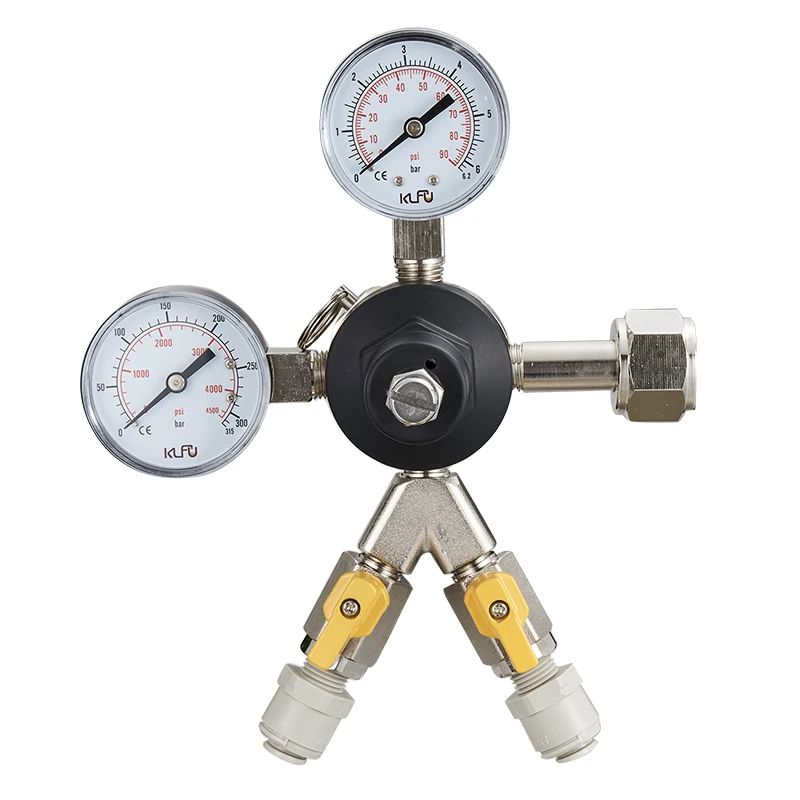 product beer high pressure regulators beer dispensing equipment draft beer brewery co2 regulator with two pressure gages-0