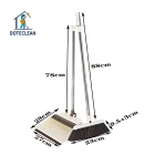 Set Broom And Dustpan Set Long Handle Teeth For Upright Sweep Kitchen Home Lobby Office House Clean Dustpan Set For Home