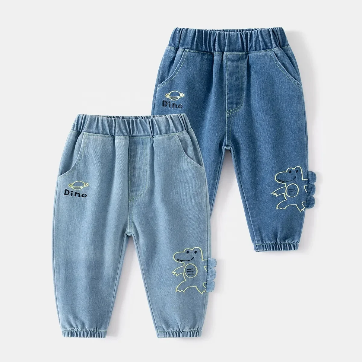 Custom 2024 New Boys Jeans 4-8 Years Old Boys Children's Pants Casual Denim Jeans Unisex Long Pants