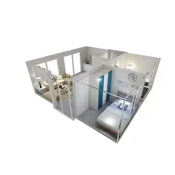 Folding 40ft 20 Ft Prefab Expandable Homes Villa 3 Bedroom Hurricane Proof With Bathroom Shipping Container Home China