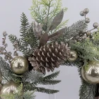 Green Good Quality Supplies Hot Sale Unique Christmas Decorating Real Touch Green Wreath