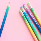 Pencil Pencil Simple Rainbow Gradient Handle 2B Wooden Pencil Kids Student Stationery