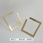 Square Earrings Quadrilateral Square Geometric Style Simple Gold-plated Earrings