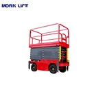 Platform Movable Electric Platform Scissor 12m Lifting Height Aerial Work Platform Electric Movable Scissor Lift