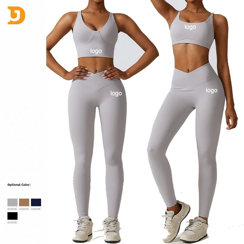 Women Yoga Set Workout Clothes Sportswear Women Gym Sportswear Legging Fitness Zip Long Sleeve Crop Top Yoga Suit Sportswear