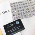 Cut 0.8mm-2.9mm Wholesale White Round Brilliant Cut Moissanite Loose Synthetic Diamonds