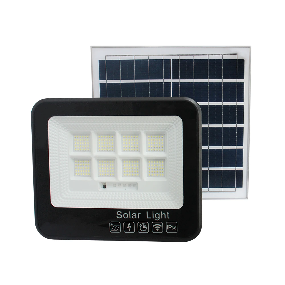 Hot selling solar floodlight one tow two super bright solar floodlight 100 200 300 watt Led solar street outdoor light