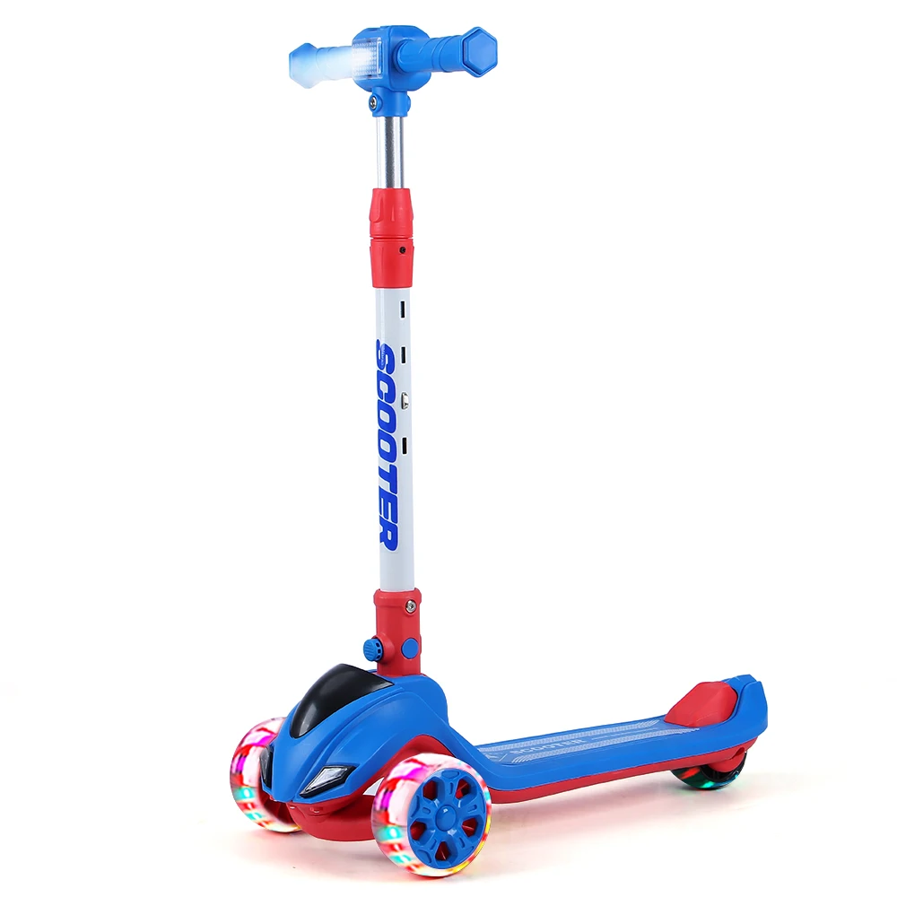 Hot Selling High Quality Children Scooter New Model Cool Cheap 3 Wheels Kids Kick Pedal Scooter With Led Lights For Kid