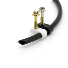 Custom Embroidered Logo Soft Adjustable Neoprene Hook And Loop Cable Ties