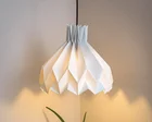 Lamp Shade Paper Lamp Shade White Handmade Large White Geometric Origami Lamp Folding Paper Light Shade