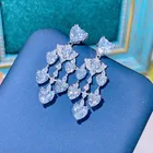 Earrings Crystal Heart Ins Style Super Hot Ladies Earrings Crystal Dangle Heart Earrings For Wedding