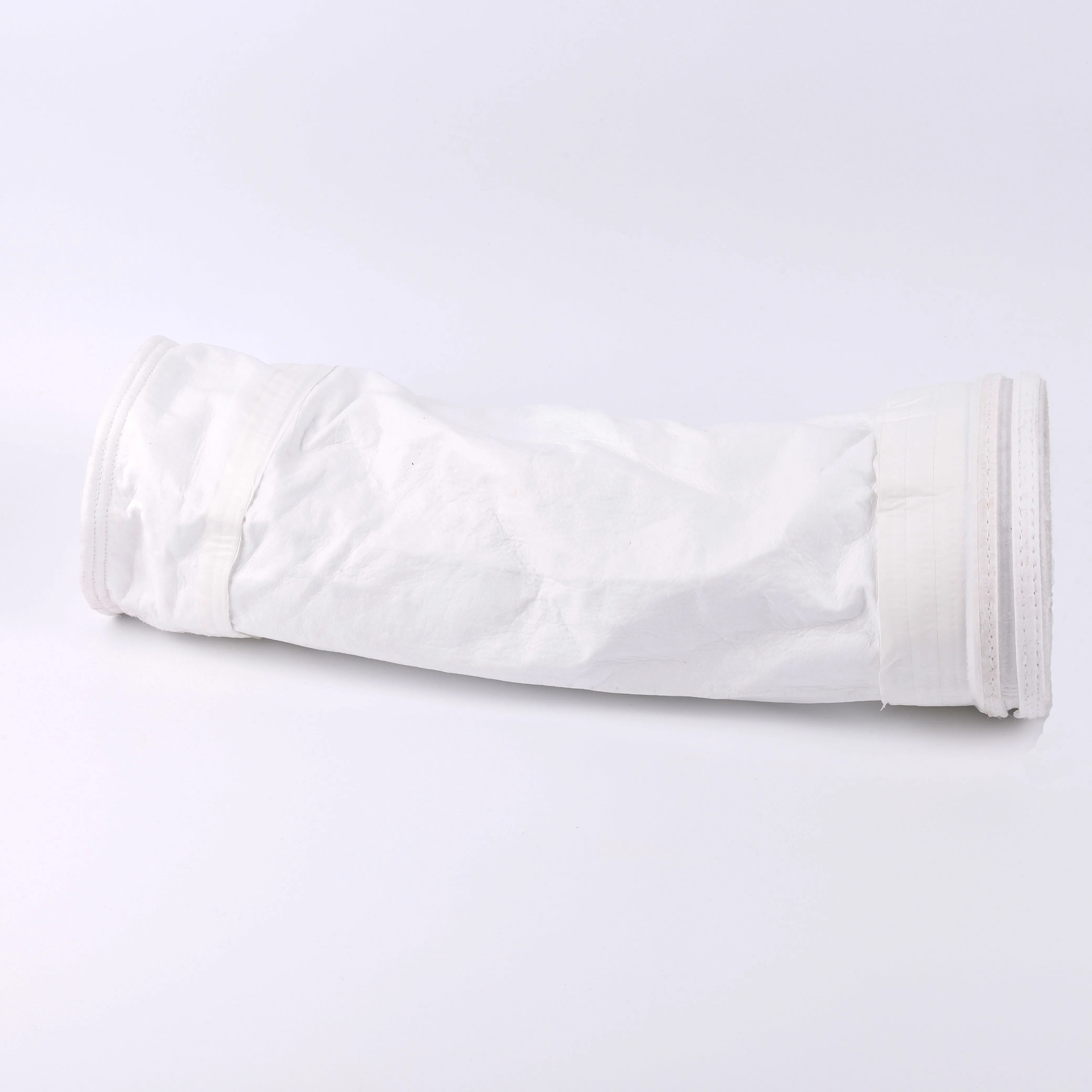 Industry White  PTFE Dust Collector 100% polyester needle punched nonwoven Material Filter Bag 2
