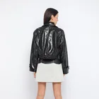 Jackets Customized Designsjackets Oversize Glaze Looking Motorcycle Plus Size Women' S Cool Printing Lamb Leather Jackets