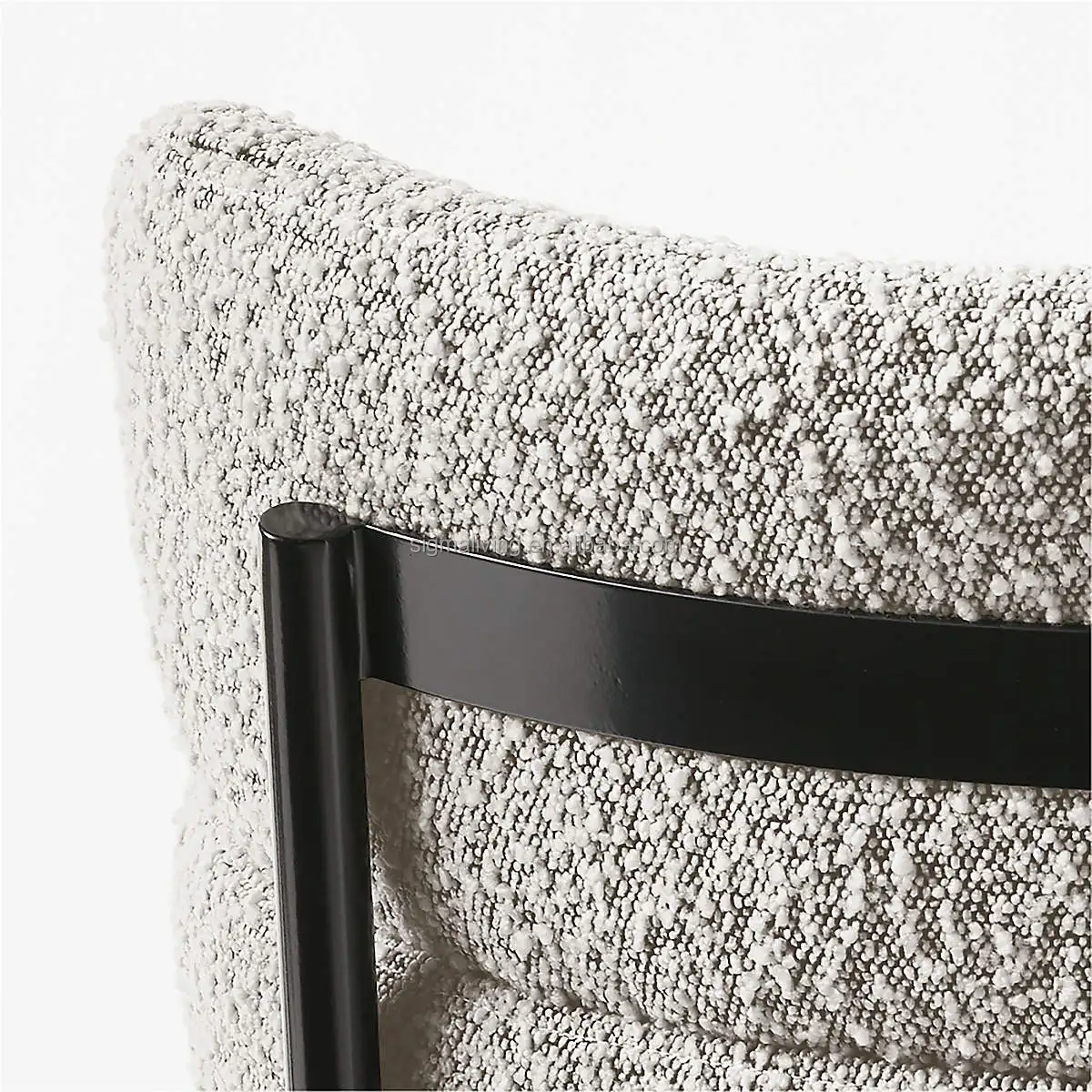 indoor table and chairs dining room furniture black and white boucle dining chair