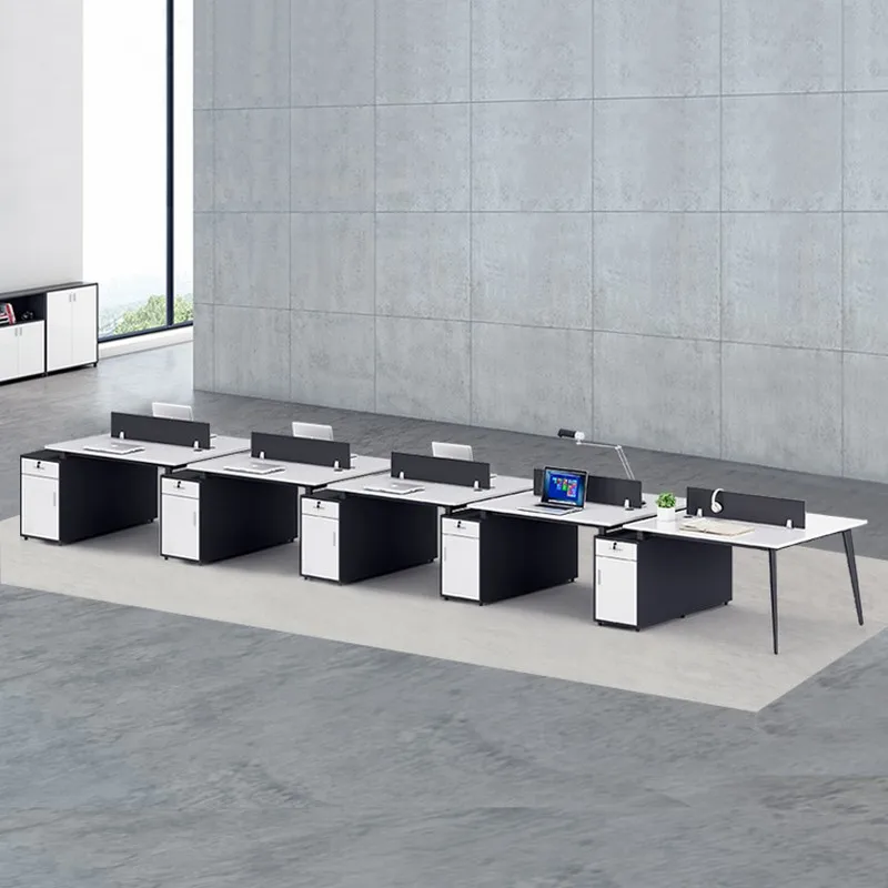 Computer Modern Adjustable Luxury Pc Wooden Furniture Manager White Table Executive Office Desk